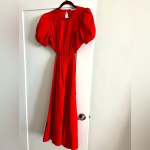 Brand new midi dress with cutouts and open back